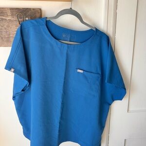 FIGS Royal Blue Scrub Top